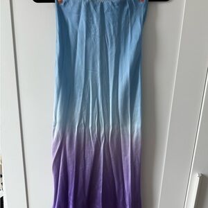 Ombre Blue and Purple Skirt